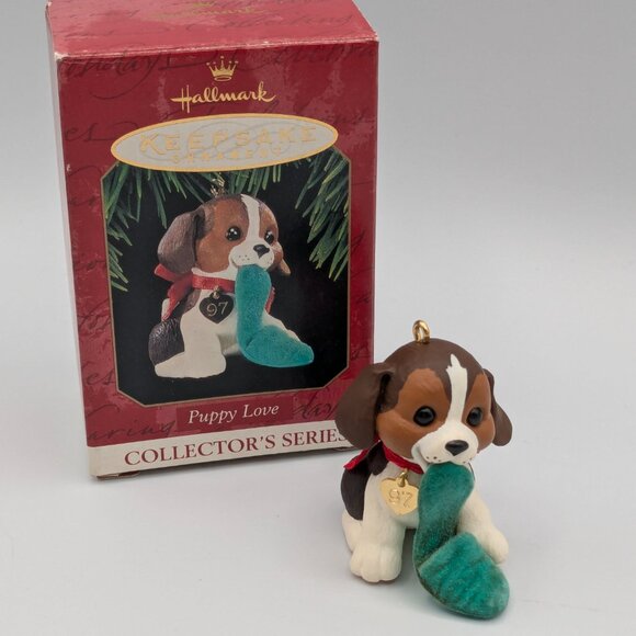 Hallmark Keepsake Puppy Love 1997, 7th in the Puppy Love Series, Ornament - Picture 2 of 11